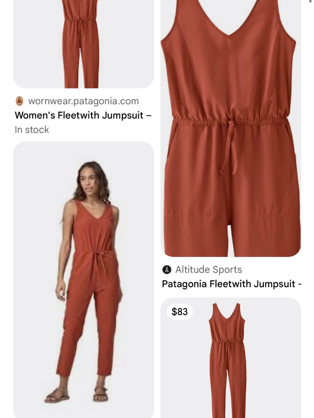 Patagonia Jumpsuit XL Size